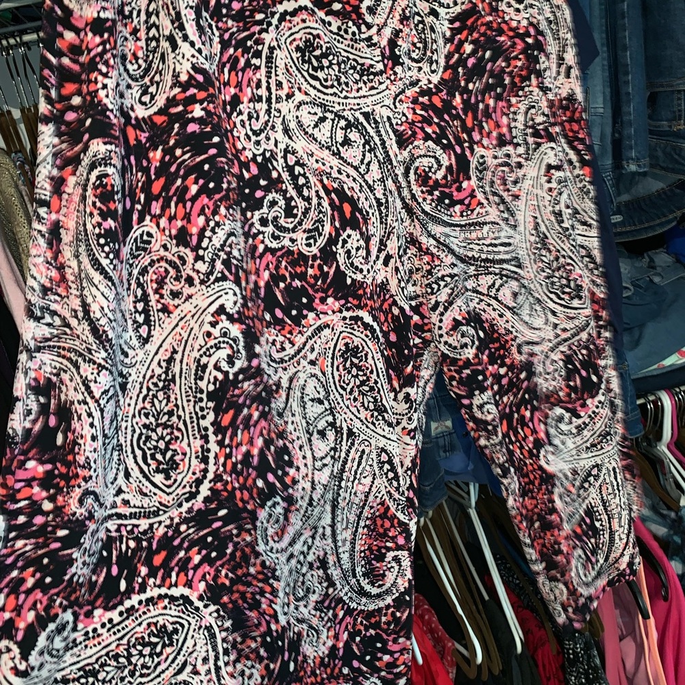 Plus Size 26/28 Cato Paisley Print Gauchos